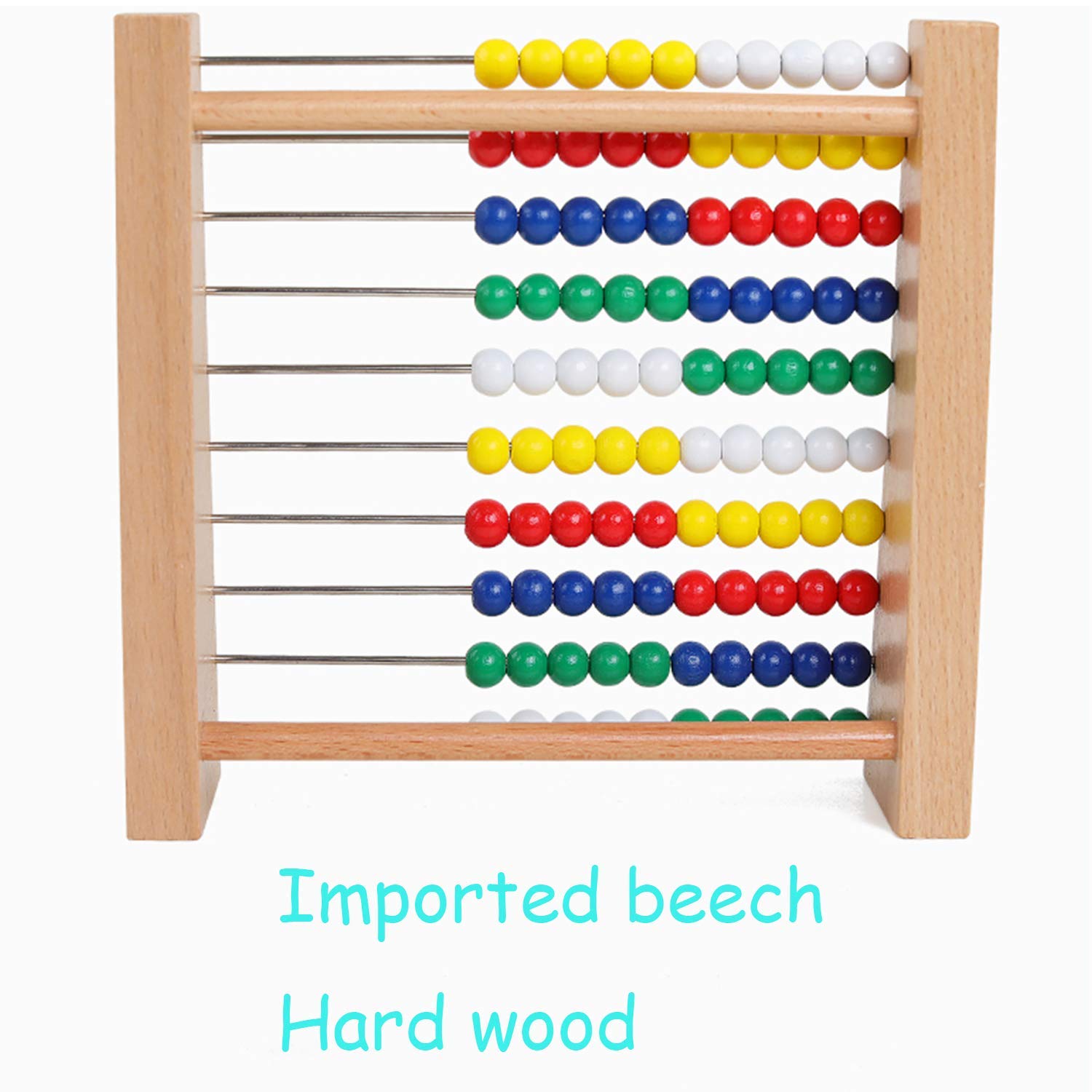 Artist Unknown Abacus for Kids Math Preschool Number Learning Classic Wooden Toy Developmental Toy Wooden Beads 8 Extension Activities Great Gift Toddler Girls and Boys