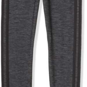 adidas Kids Girls' Performance Tight Three Stripe Leggings - L - Gray/Black