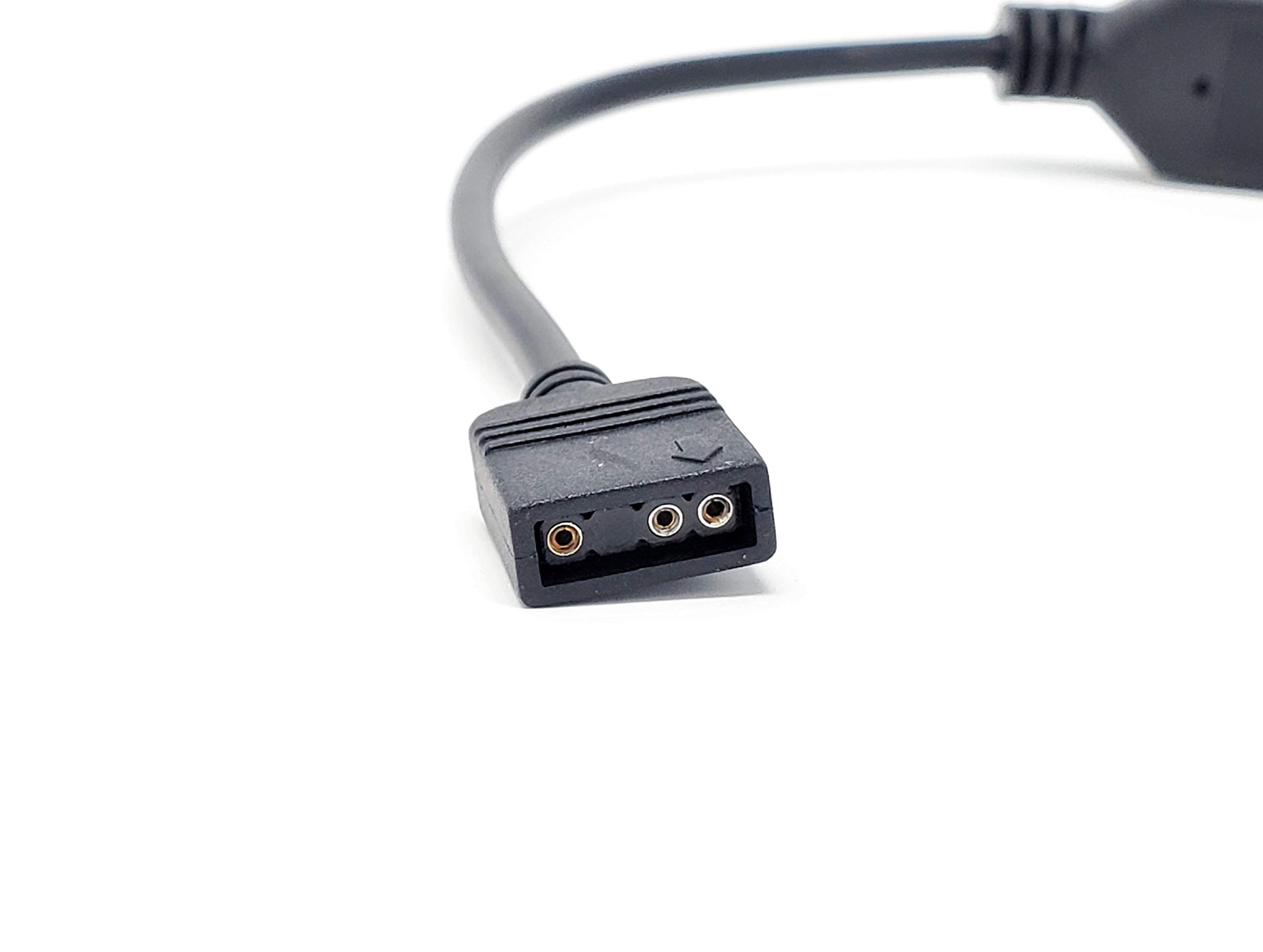 Micro Connectors Addressable RGB 1 to 4 Splitter Cable - 50cm/ 2 Pack, Model: F04-04ARGB50-2P