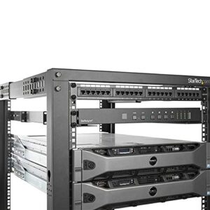 StarTech.com 1U 19 inch Server Rack Rails - 24-36 inch Adjustable Depth - Universal 4 Post Rack Mount Rails - Network Equipment/Server/UPS Mounting Rail Kit HPE ProLiant Dell PowerEdge (UNIRAILS1UB)