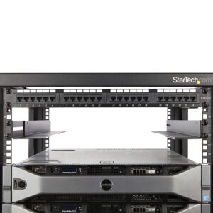 StarTech.com 1U 19 inch Server Rack Rails - 24-36 inch Adjustable Depth - Universal 4 Post Rack Mount Rails - Network Equipment/Server/UPS Mounting Rail Kit HPE ProLiant Dell PowerEdge (UNIRAILS1UB)