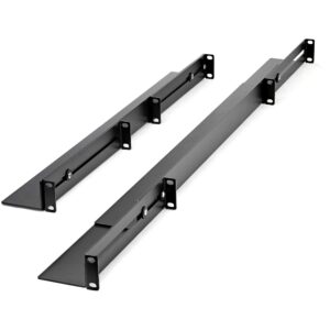 StarTech.com 1U 19 inch Server Rack Rails - 24-36 inch Adjustable Depth - Universal 4 Post Rack Mount Rails - Network Equipment/Server/UPS Mounting Rail Kit HPE ProLiant Dell PowerEdge (UNIRAILS1UB)