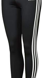 Adidas Kids Girls' Performance Tight Three Stripe Leggings - XL - Black/White