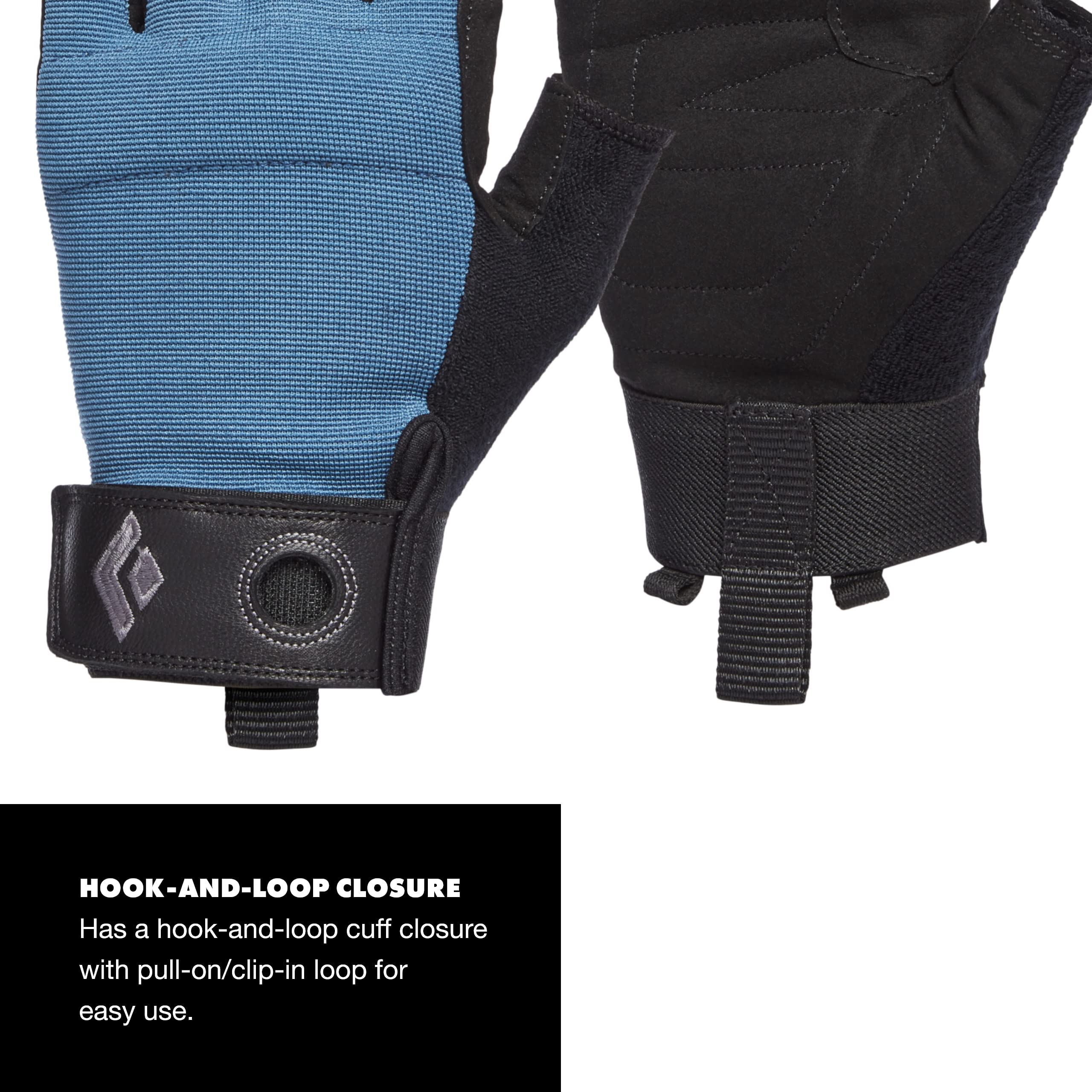 BLACK DIAMOND Equipment Crag Half-Finger Gloves - Astral Blue - Large