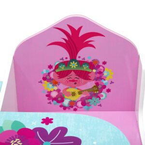 Delta Children Chair Desk with Storage Bin, Trolls World Tour