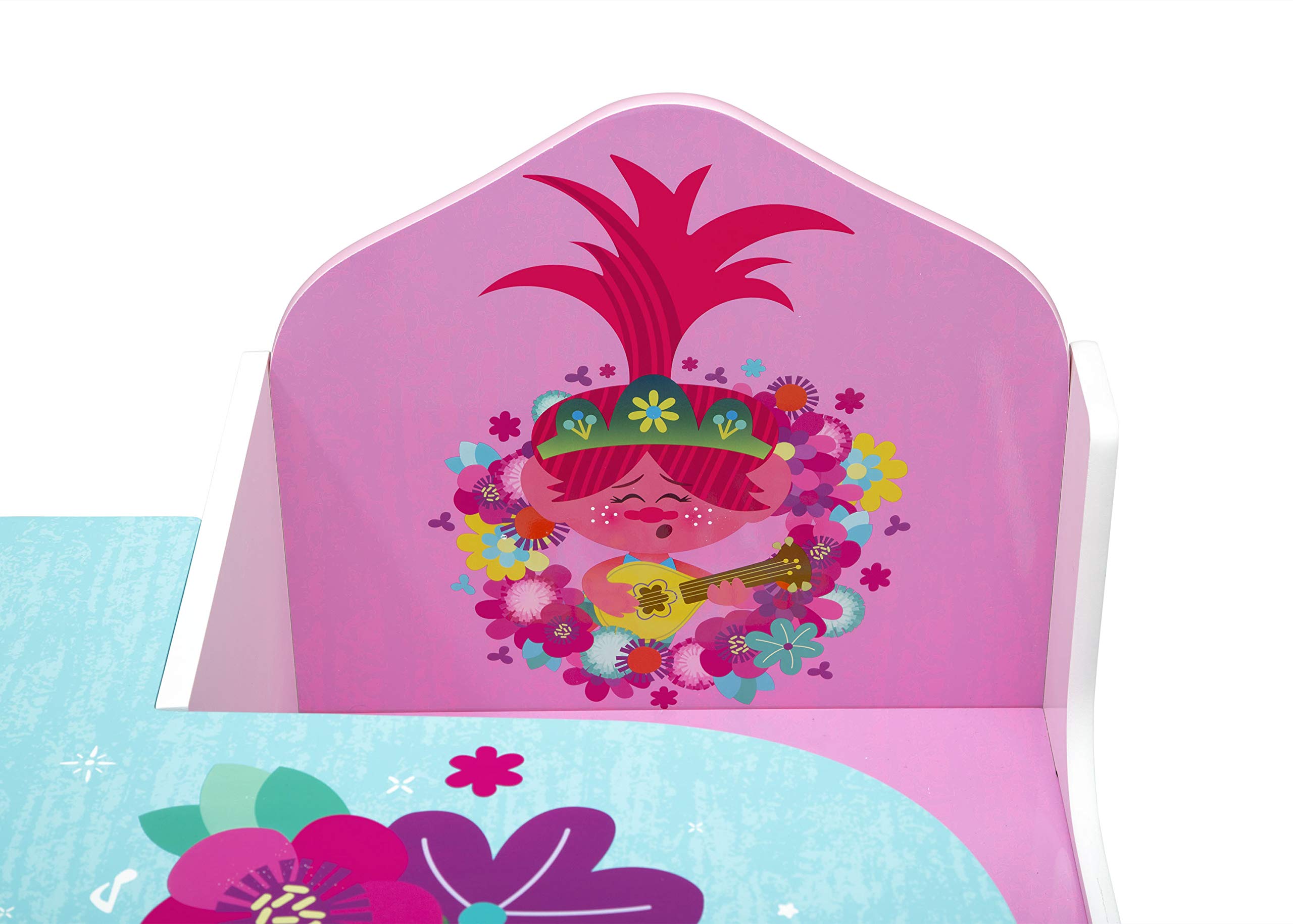 Delta Children Chair Desk with Storage Bin, Trolls World Tour