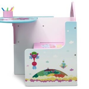 Delta Children Chair Desk with Storage Bin, Trolls World Tour