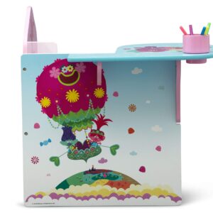 Delta Children Chair Desk with Storage Bin, Trolls World Tour