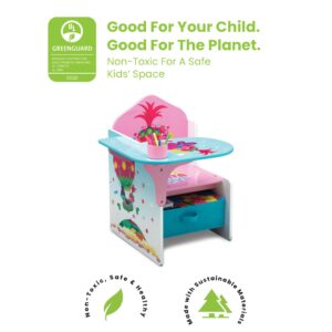 Delta Children Chair Desk with Storage Bin, Trolls World Tour