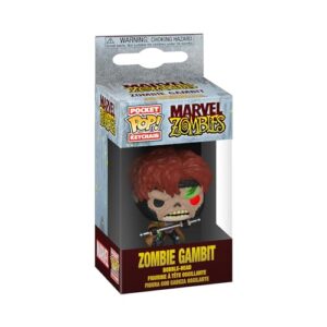 funko 50275 pop keychain: marvel zombies-gambit collectible toy, multicolour, 2 inches