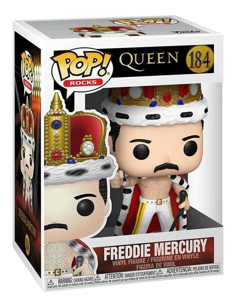 POP Rocks: Freddie Mercury King Multicolor, 3.75 inches