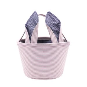 easter baskets easter bunny ears bags - easter egg bunny bucket for kids (pink)