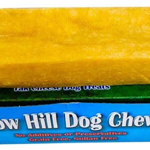 Snow Hill Himalayan Yak Cheese Dog Chews 11.5-13 Oz Double Extra Monster Natural Healthy Organic Dog Treats Yak Cheese Golden Bone Snacks Keeps Dogs Busy - Handmade Yak Treats