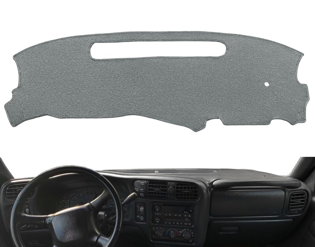 Dash Cover Custom Fit for 1998-2005 Chevy Chevrolet S10 Blazer/GMC Jimmy Sonoma Envoy/Olds Oldsmobile Bravada,Dashboard Cover Mat Carpet Pad(Charcoal Gray) Y39