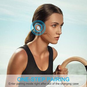 Motast Wireless Earbuds, Bluetooth 5.1 Earbuds 140H Playtime Bluetooth Headphones Stereo Noise Cancelling Wireless Earphones in Ear with Mic, USB-C Charging IP7 Waterproof Headset for Sport Rose Gold
