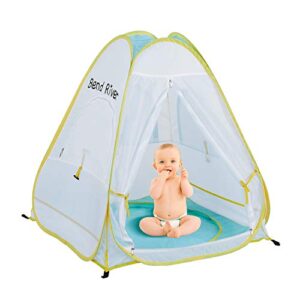 bend river pop up baby beach tent, upf 50+ sun shelter with pool, portable mosquito net for infant