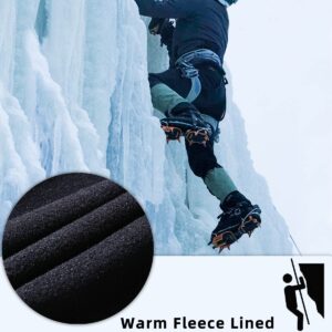 BenBoy Men's Snow Ski Outdoor Waterproof Windproof Fleece Cargo Hiking Pants,AN-SF1602M-Blue-S