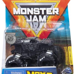 Monster Jam 2020 Spin Master 1:64 Diecast Monster Truck with Wristband: Maximum Destruction MAX D Black