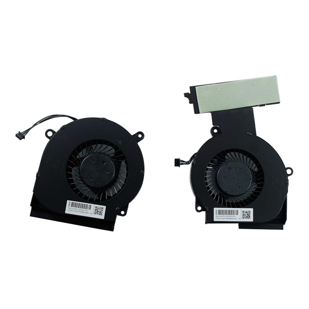 Rangale CPU & GPU Cooling Fan for HP Omen 15-DC 15-DC0013TX 15-DC0004TX 15-DC0005TX 15-DC0007TX 15-DC0011TX 15-DC0123TX 15-DC0153TX 15" Series Laptop L&R L30204-001 L29354-001 NFB75A05H-007 FSFA18M