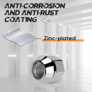 9/16-18 aftermarket Wheel Lug Nuts, 32pcs 9/16"x18 21mm Heigh Open end conical lugnuts for 2002-10 Ram 1500,Ram 2500 3500,Ram SRT,05-11 Dakota, 04-09 Durango,Hummer H1 and More Wheels