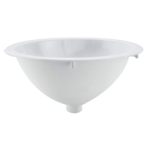 recpro rv oval single bowl sink | 10" x 13" | white | no faucet