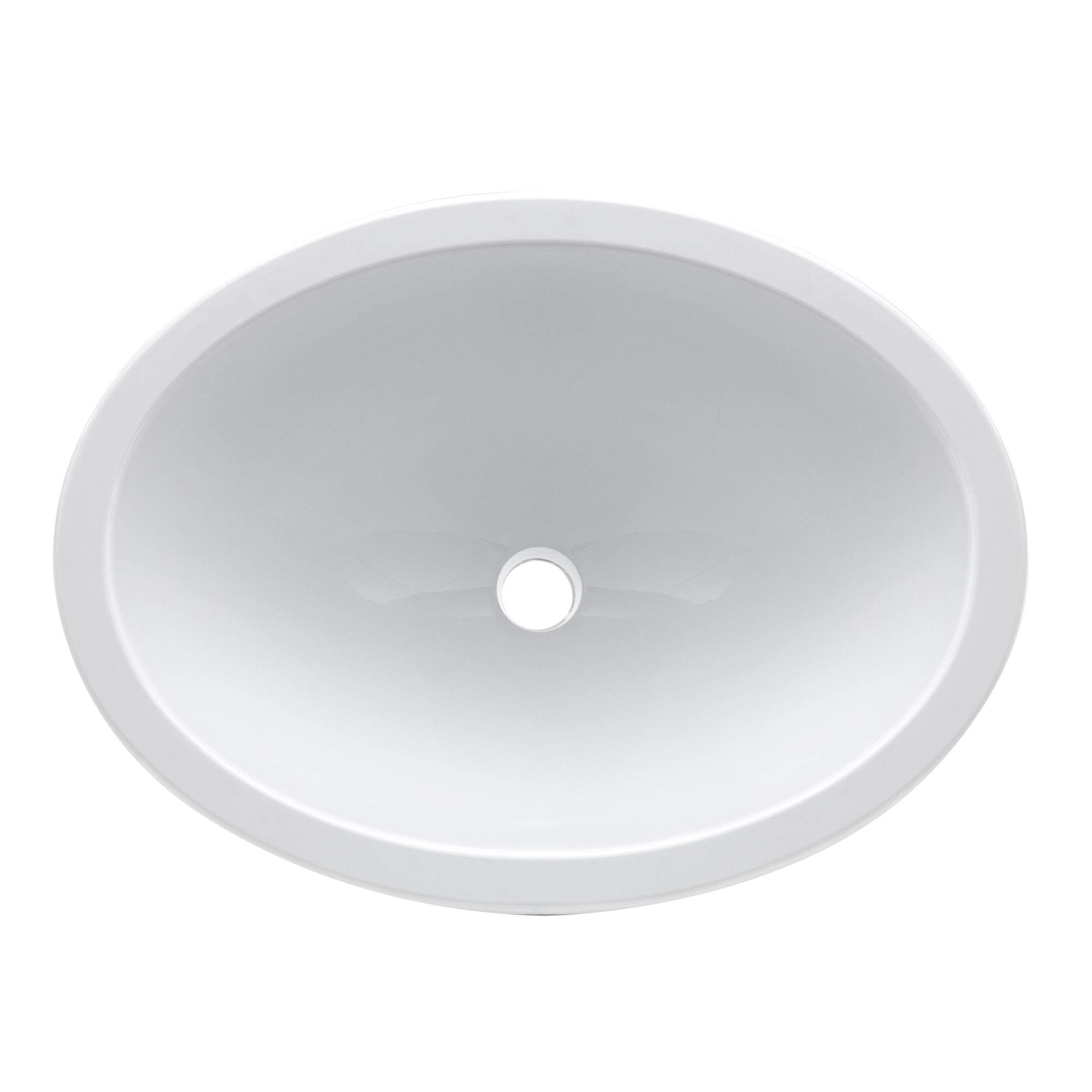 RecPro RV Oval Single Bowl Sink | 10" x 13" | White | No Faucet