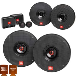 jbl bundle - 1-pair of club-602cam 6.5" component speakers with 1-pair of club-622am 6.5" coax speakers