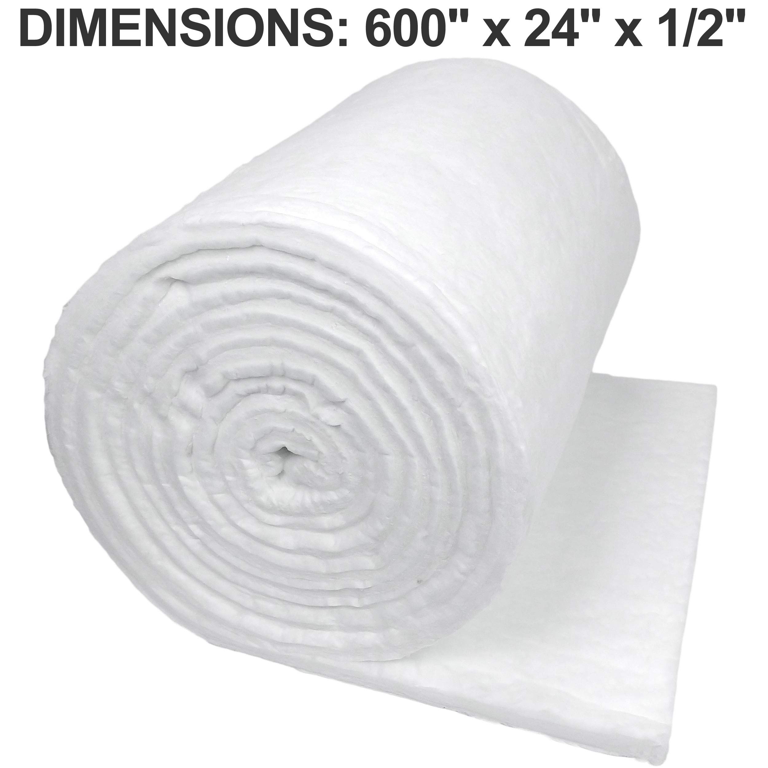 Lynn Manufacturing 1" Thick, Superwool Plus Insulation, Morgan Thermal Ceramics, 2200F Rated, 4 Lb. Density, 24" Wide, 25 Ft. Long, Ceramic Fiber Alternative, Safer Kaowool, 4SP12