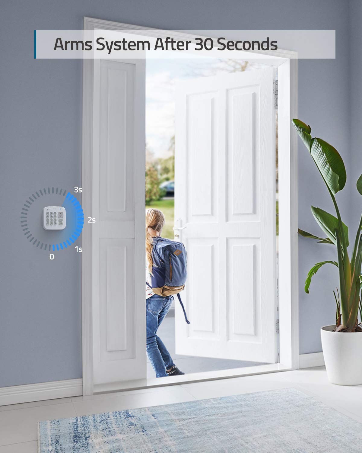 eufy Security Keypad, Home Security System, Home Alarm System, 180-Day Battery, Home & Away Security Modes, Link to eufyCam, eufy Video Doorbell, Optional 24/7 Protection Service