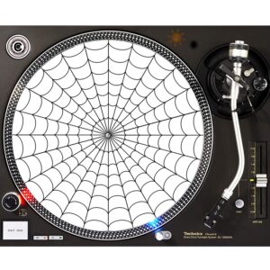 spider web cobweb - dj turntable slipmat 12 inch
