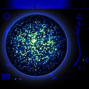 Gnarley Buds - DJ Turntable Slipmat 12 inch GLOW (glows under black light)