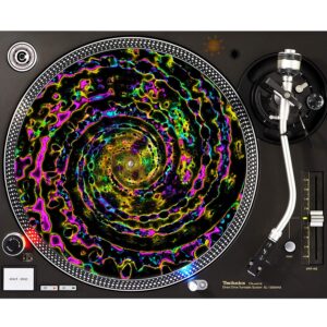 Goddess - DJ Turntable Slipmat 12 inch GLOW (glows under black light)