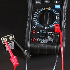 Goupchn Multimeter Test Leads Kit with Alligator Clips Banana Plug to Test Hook Clips Wire Replaceable Precision Sharp Probes Set for Multimeter Electrical Testing