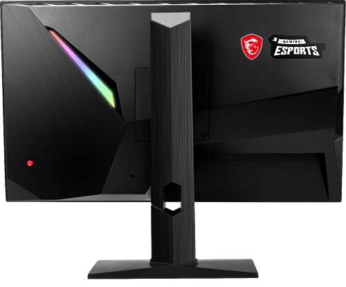 MSI 24.5” FHD (1920 x 1080) Non-glare with Super Narrow Bezel 240Hz 1ms 16:9 HDMI/DP/USB Height Adjustment G-Sync Compatible IPS Gaming Monitor (OPTIX MAG251RX),Black