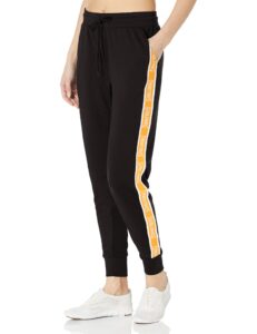 spalding women's sportswear sweatpant, black-elastic jogger, xl