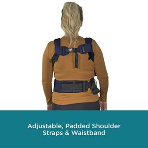 Contours Baby Carrier Newborn to Toddler | Journey GO 5 Position Convertible Easy-to-Use Baby Carrier with Pockets for Men and Women, Face in, Face Out, Front, Back & Hip (8-45 lbs) - Cosmos Navy