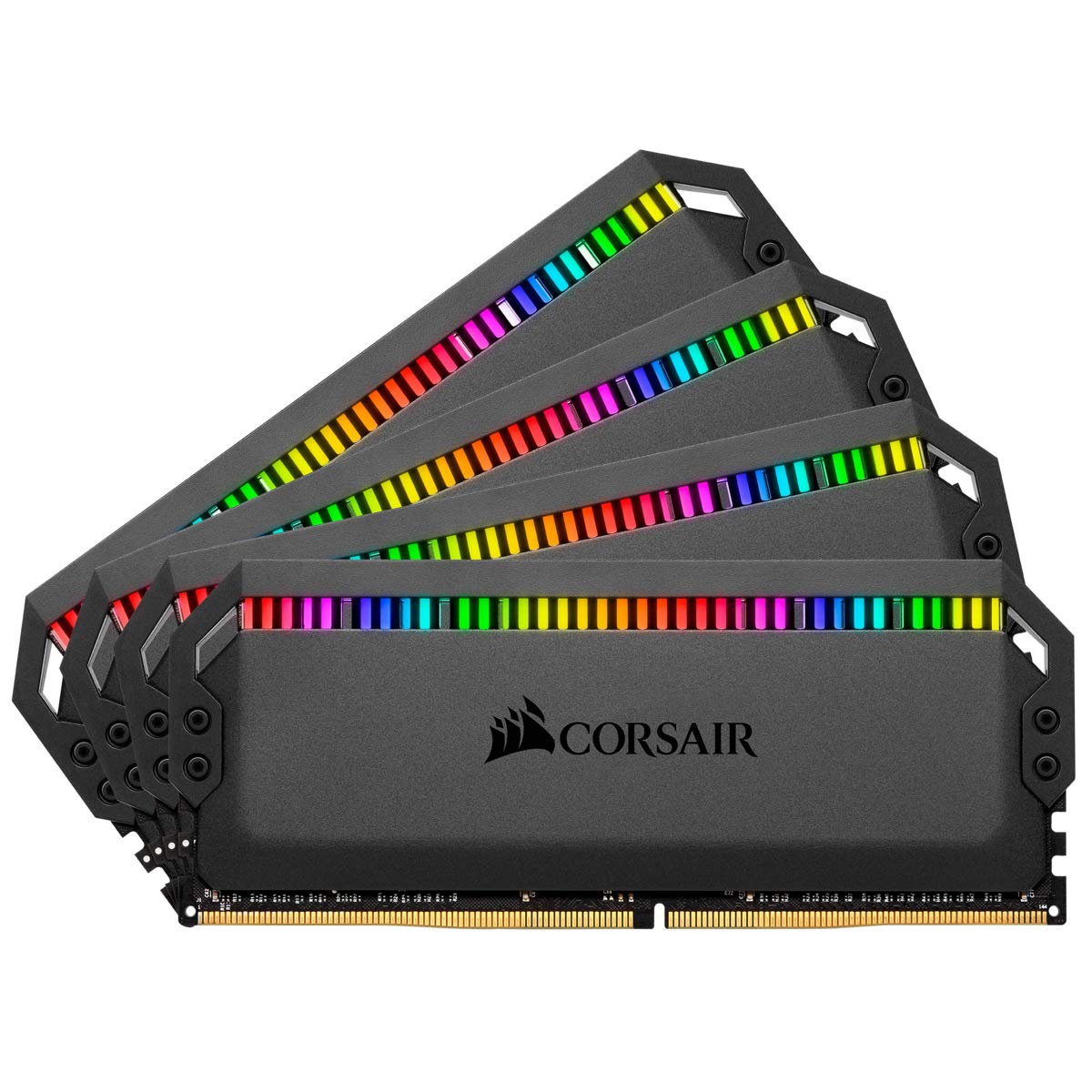 Corsair Dominator Platinum RGB 64GB (4x16GB) DDR4 3600 (PC4-28800) C18 1.35V AMD Optimized Memory - Black