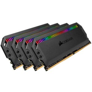 Corsair Dominator Platinum RGB 64GB (4x16GB) DDR4 3600 (PC4-28800) C18 1.35V AMD Optimized Memory - Black