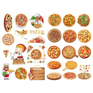 seasonstorm pizza delicious food aesthetic diary travel journal paper stickers scrapbooking stationery school office art supplies