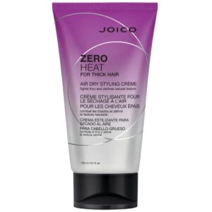 joico zero heat air dry styling crème | for thick hair | 24 hour humidity control | tames frizz & enhances texture | boost shine | reduce drying time | 5.1 fl oz