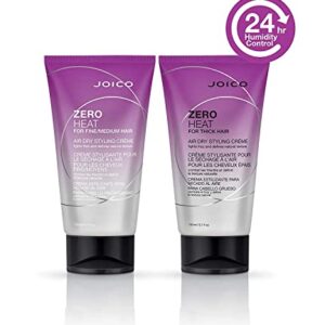 Joico Zero Heat Air Dry Styling Crème | For Thick Hair | 24 Hour Humidity Control | Tames Frizz & Enhances Texture | Boost Shine | Reduce Drying Time | 5.1 Fl Oz