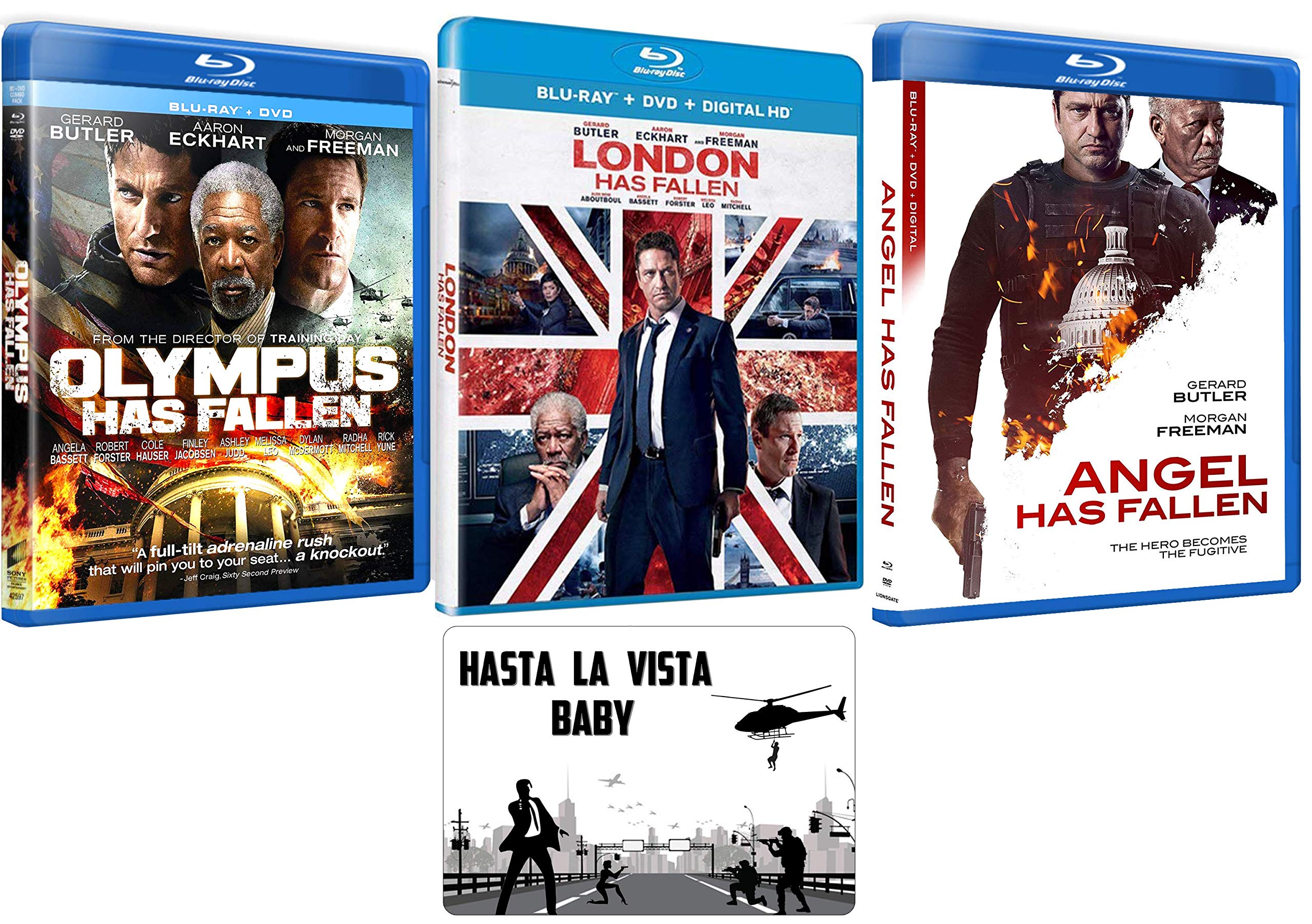 Olympus / London / Angel Has Fallen: Complete Movie Series Blu-ray Collection with Bonus Art Card