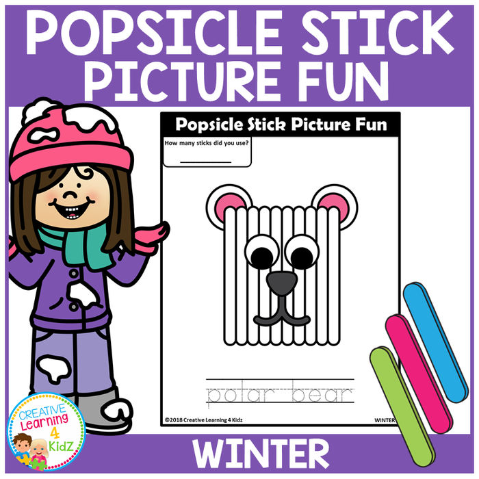 Popsicle Stick Picture Fun Winter