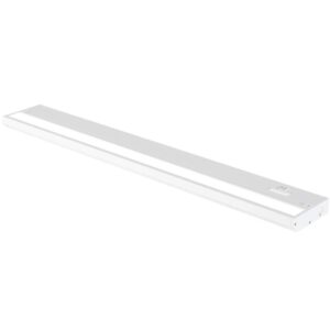 magic lite 24 inch white led under cabinet lighting – dimmable -3 color temperature slide switch – warm white (2700k), soft white (3000k), cool white (4000k) - plugged-in or hardwired installation