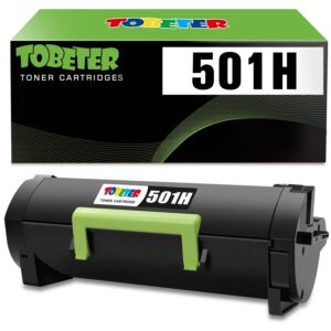 tobeter 501h 50f1h00 high yield remanufactured toner cartridge for lexmark ms310, ms312, ms315, ms410, ms415, ms510, ms610 printer (up to 5,000 pages)