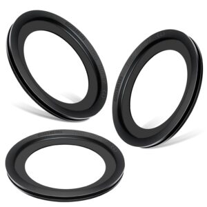 beaquicy 3-pack 385311658 rv toilet seal, flush ball seal kit - replacement for dometic 300/310/320 toilet seal gasket kit camper trailer toilets, solve the leakage problem