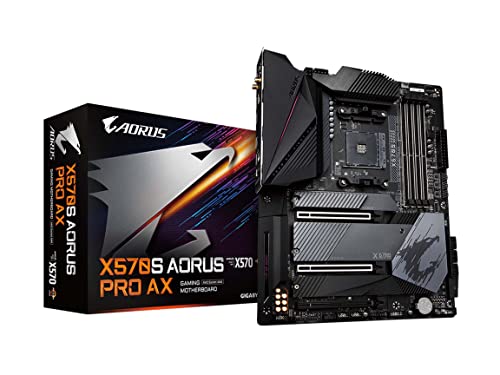 GIGABYTE X570S AORUS PRO AX (AMD Ryzen 3000/ X570S/ PCIe 4.0/ SATA 6Gb/s/USB 3.1/ ATX/Gaming Motherboard)