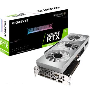 Gigabyte GeForce RTX 3080 Ti Vision OC 12G Graphics Card, 3X WINDFORCE Fans, 12GB 384-bit GDDR6X, GV-N308TVISION OC-12GD Video Card