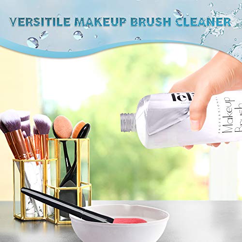 Felix Professional Makeup Brush Cleaner - Deep clean Rinse Free Quick Dry - Ideal for Cleaning and Odorizing Natural and Synthetic Make-up Brushes (16 fl oz)