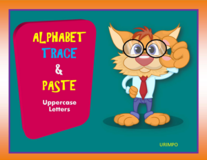 alphabet trace and paste: upper case letters